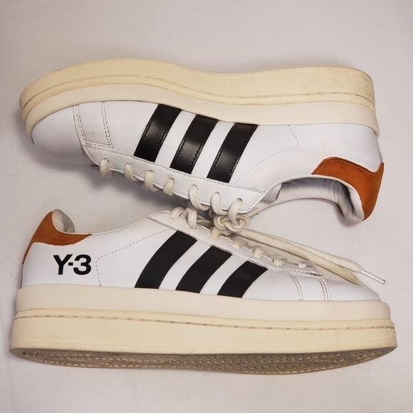Adidas Y-3 Hicho Sneakes White Red 7 1/2 - Picture 4 of 10
